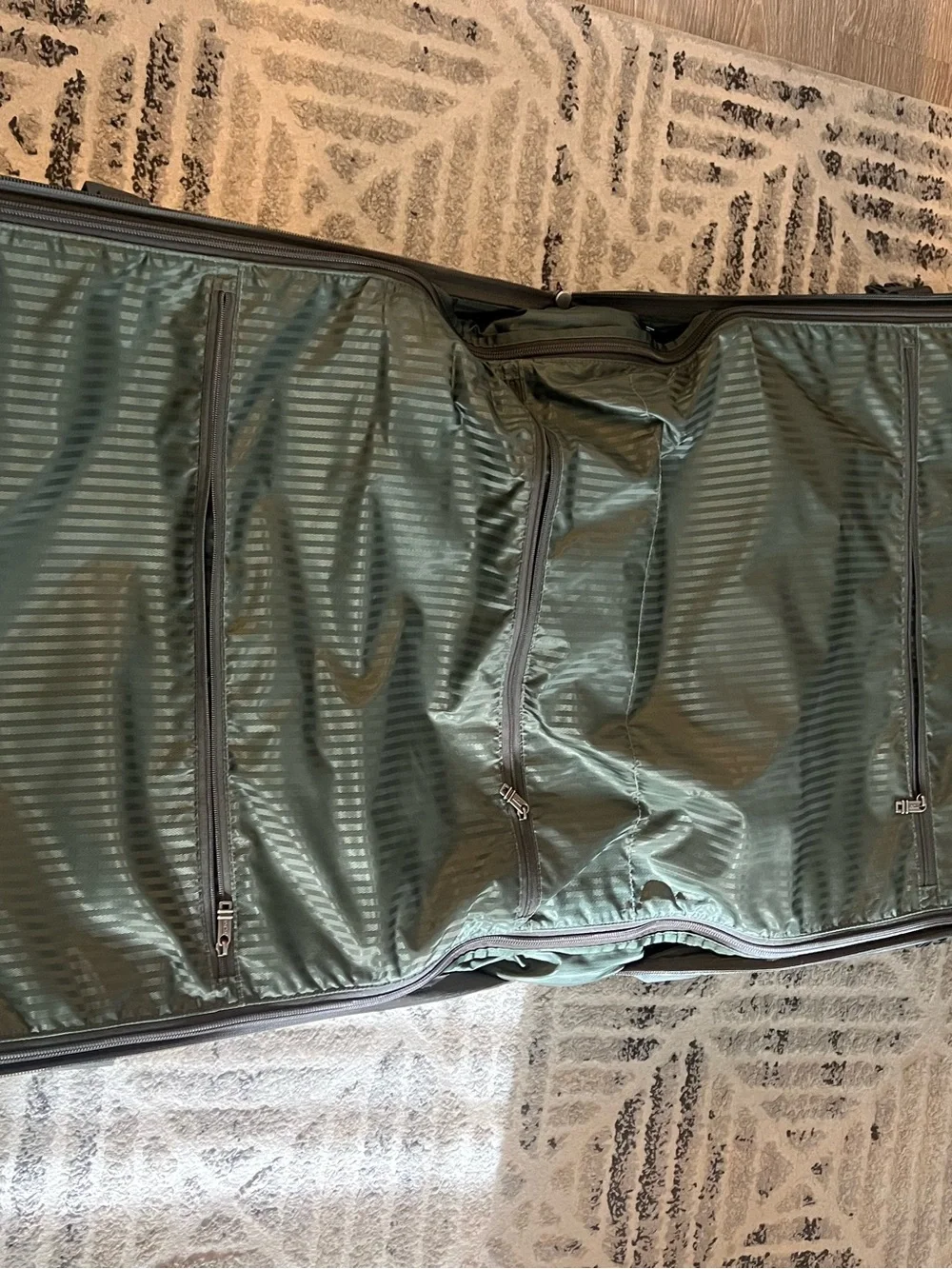 Tumi Black Rolling Garment Bag with Dual Front Pockets